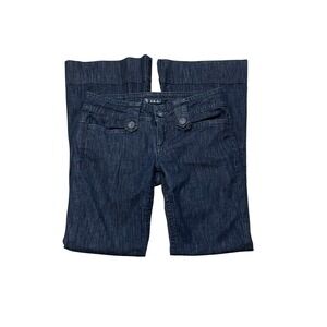See Thru Soul Flare Stretch Jeans Dark Wash Tag Size 27 Low Rise Flare Bottoms